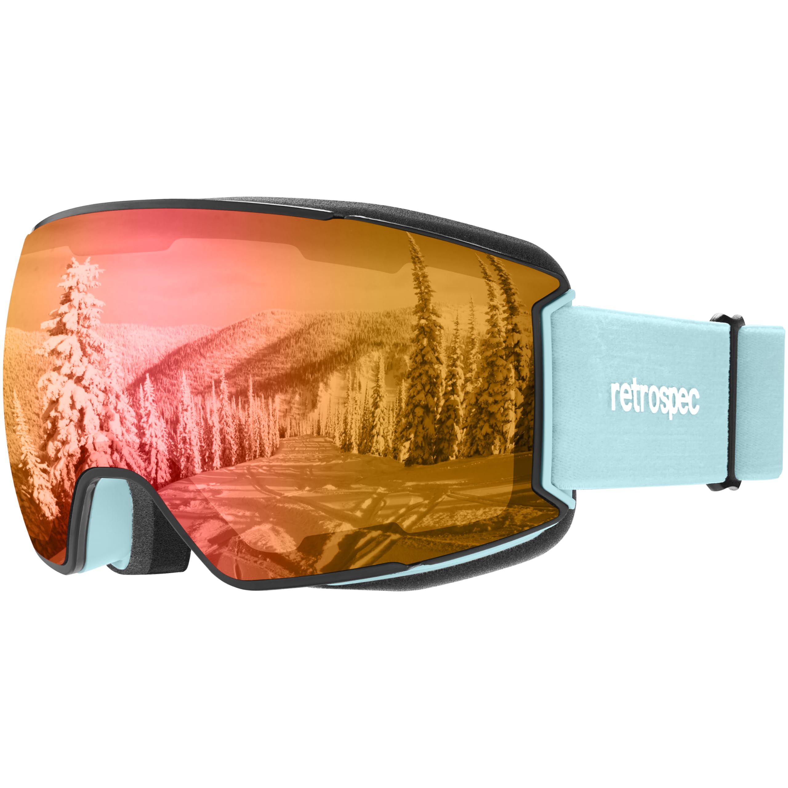 Retrospec Zenith Ski Goggles - Snowboard Goggles for Men, Women, Boys &amp; Girls - 100% UV Protection, Anti-Fog Snow Goggles