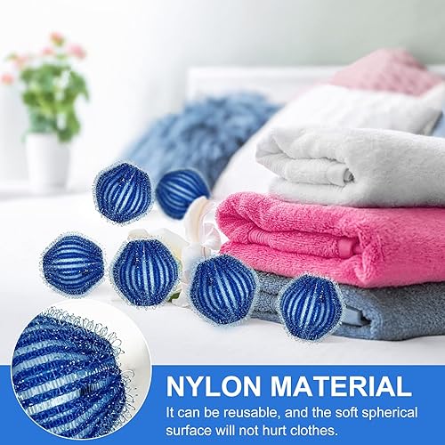 Miniatura 3 de Removedor de pelo de mascotas para lavandería bolas de lavado reutilizables para mascotas para lavadora 12 unidades