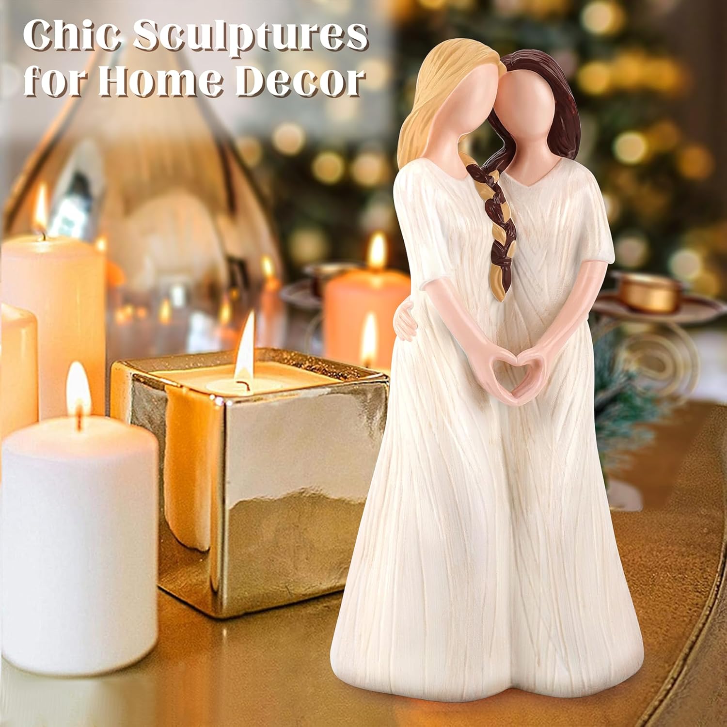 Sister Gifts from Sister, Sister Birthday Gifts for Her, Friendship Gift for Women, Sister Figurines for Sisters, Sculpted Hand-Painted Figure, Thanksgiving Gifts for Sisters - Image 2