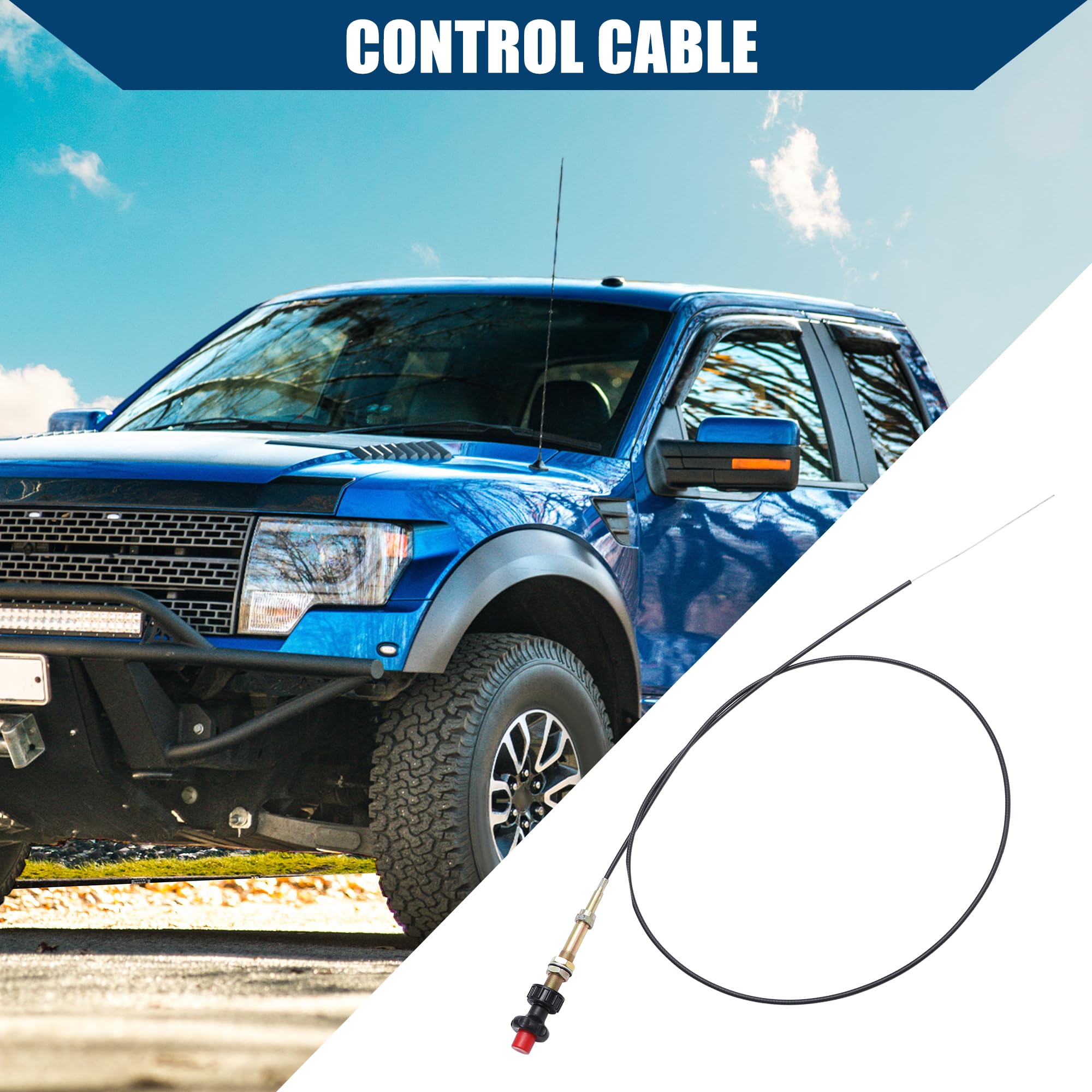 QUARKZMAN Universal Acelerador Cable para 10 Pies VCGTX10 Camión/Interior / 1uds