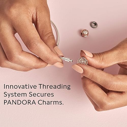 Miniatura 6 de Pandora Logo Barrel Clasp Snake Chain Bracelet - Two-Tone Charm Bracelet for Women - Compatible Moments Charms - Sterling Silver Gold - Gift for Her