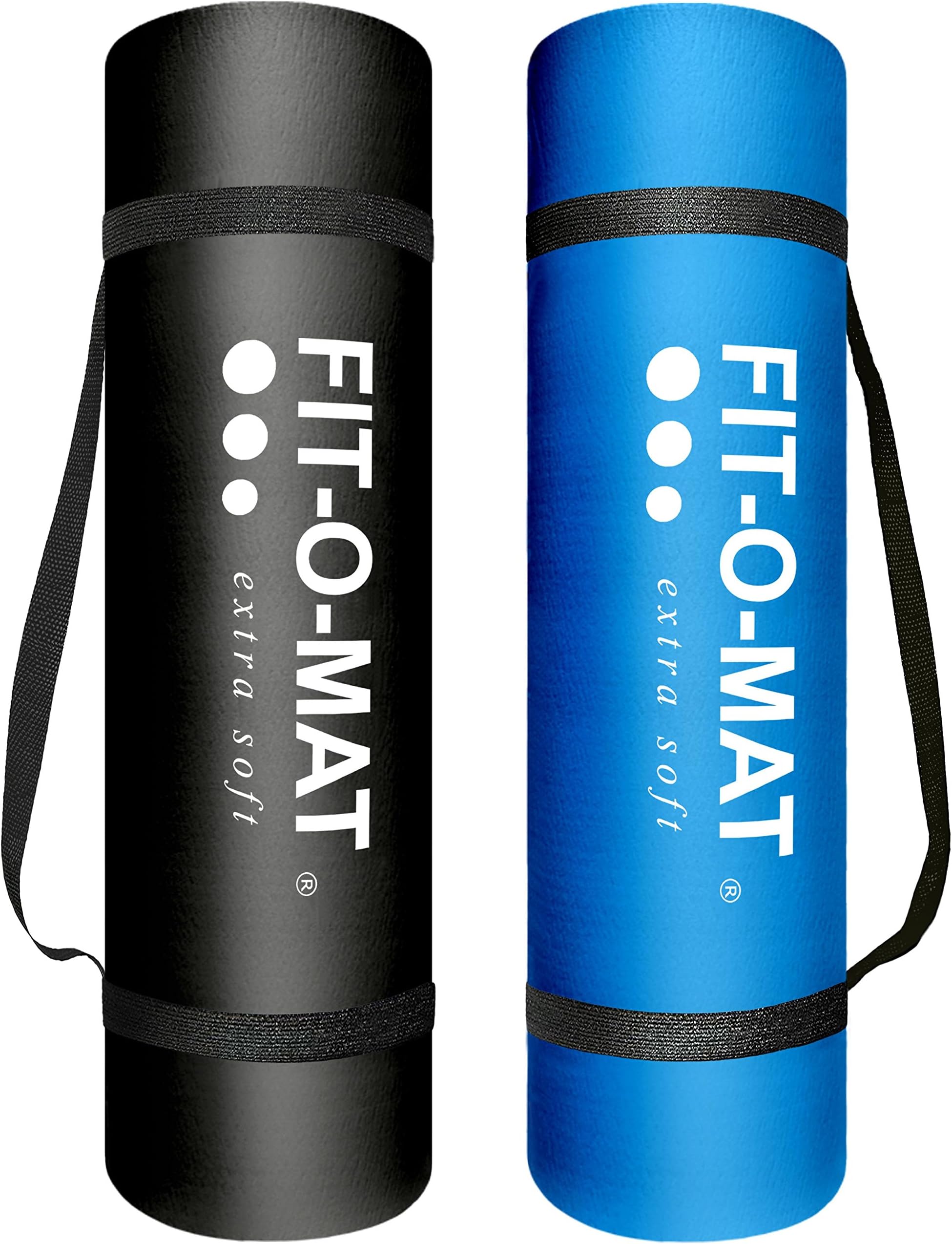 EXTRA thick and soft YOGA MAT – Exercice mat - Sport mat - Workout mat - Fitness mat - Large and padded gym mat – FREE carrying strap – PREMIUM quality NBR material – 183cm x 62cm x 1cm (72 inch x 24 inch x 0.4 inch) - Exercise, gym, camping, travel ,work out