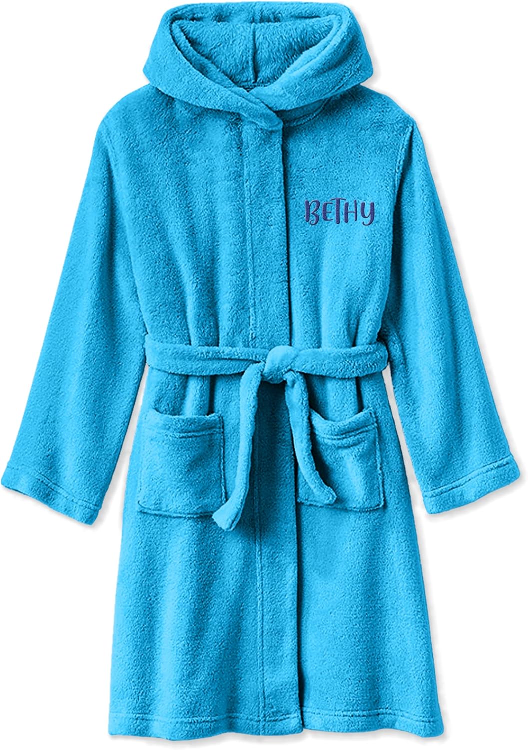 TEEAMORE Custom Hooded Kids Bath Towel Add Your Custom Embroidered Monogram Girl Boy Soft Towel - Image 6