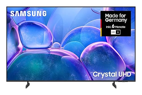 Samsung Crystal UHD 4K U7099F 55 Zoll (138 cm) LED Fernseher, Crystal Prozessor 4K, MetalStream Design, SmartThings, Knox Security, Gaming Hub, AI Upscaling, Kostenlose Inhalte, Smart AI TV