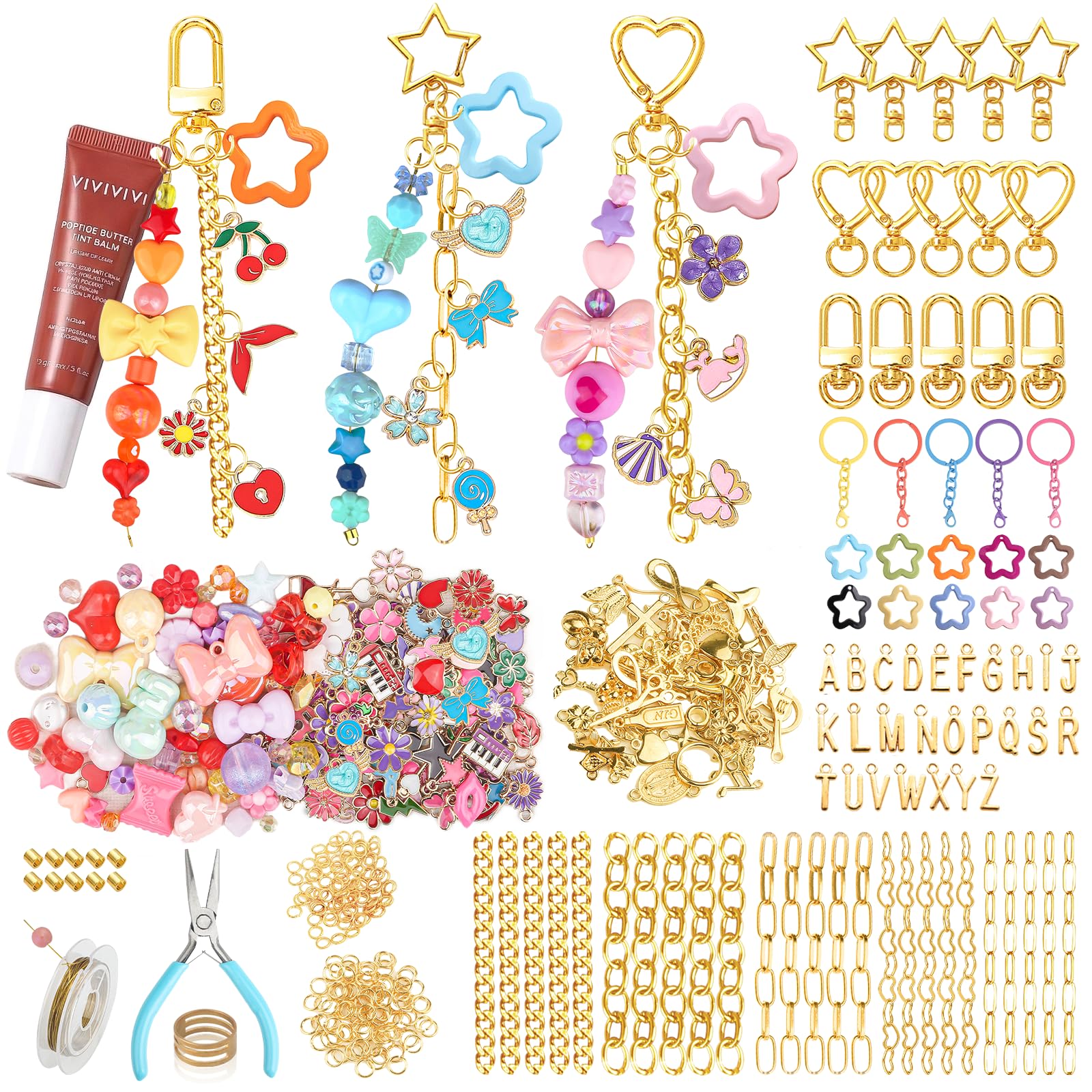 Amazon.com: Ecoofor 364 Pcs Keychain Making Kit for Kids & Adults