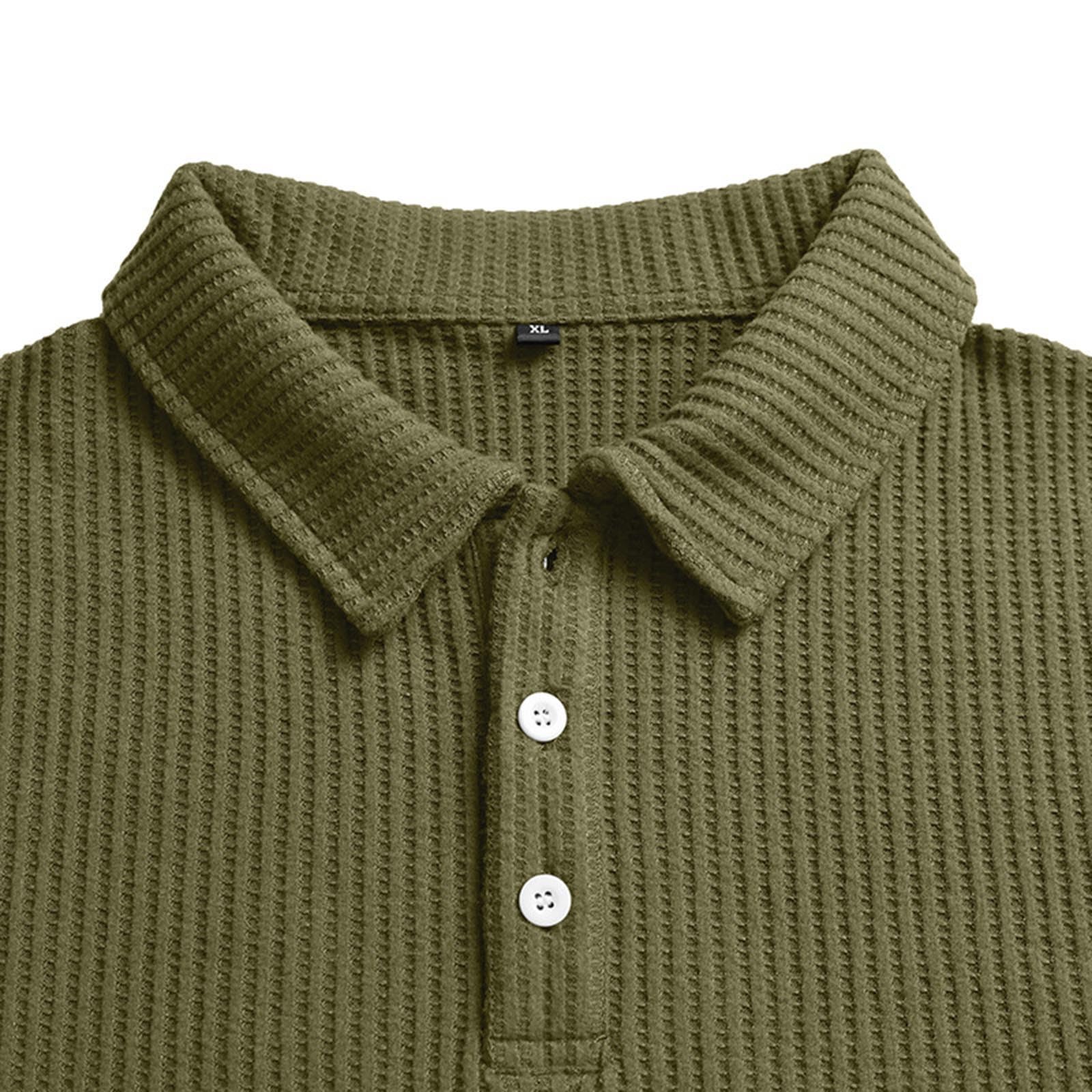 Polo Muscolare A Righe Verticali Uomo - Pullover Traspirante