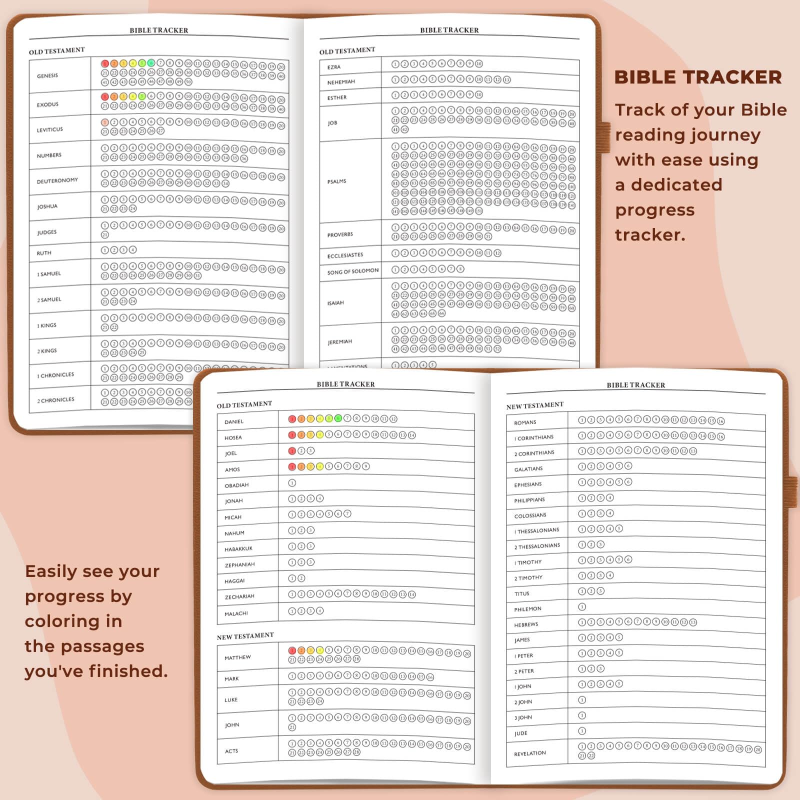 JOTFLY Diario de estudio bíblico, cuaderno de notas de la iglesia para tomar notas y reflexionar, cuaderno de estudio bíblico guiado, regalos religiosos basados en la fe y suministros de estudio