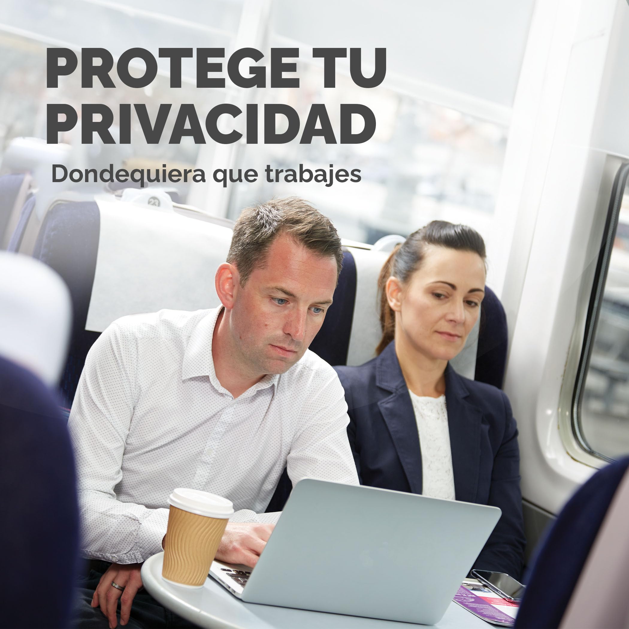 Fellowes Filtro de privacidad PrivaScreen™ – Protector de pantalla antirreflejos con filtro de luz azul para portátil 14.0" (16:9, 310 × 176mm) con pestañas Quick Reveal™