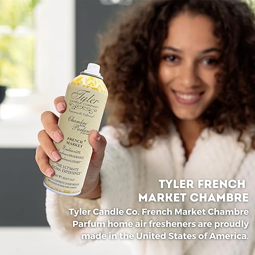 Miniatura 8 de Worldwide Nutrition Paquete, 2 artículos Tyler French Market Fragancia Chambre Parfum - Ambientador de lujo en aerosol - 1 paquete de 4 onzas