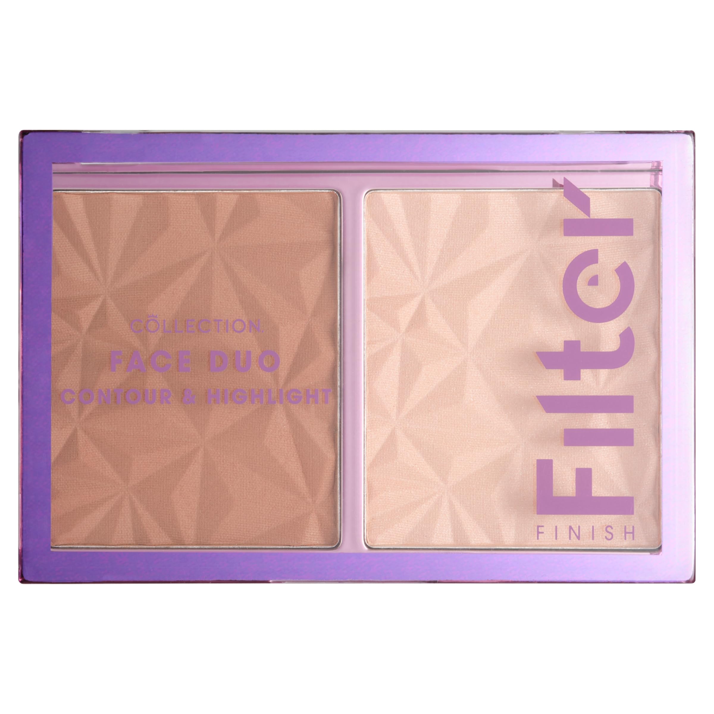 Cosmetics Filter Finish Face Duo, Sculpt and Illuminate, Contour and Highlight Palette,10g