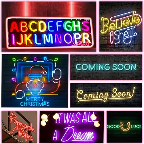 Miniatura 3 de Letrero de neón personalizado alimentado con interruptor regulable, luz de neón LED para suministros de fiesta, regalo, telón de fondo de boda,