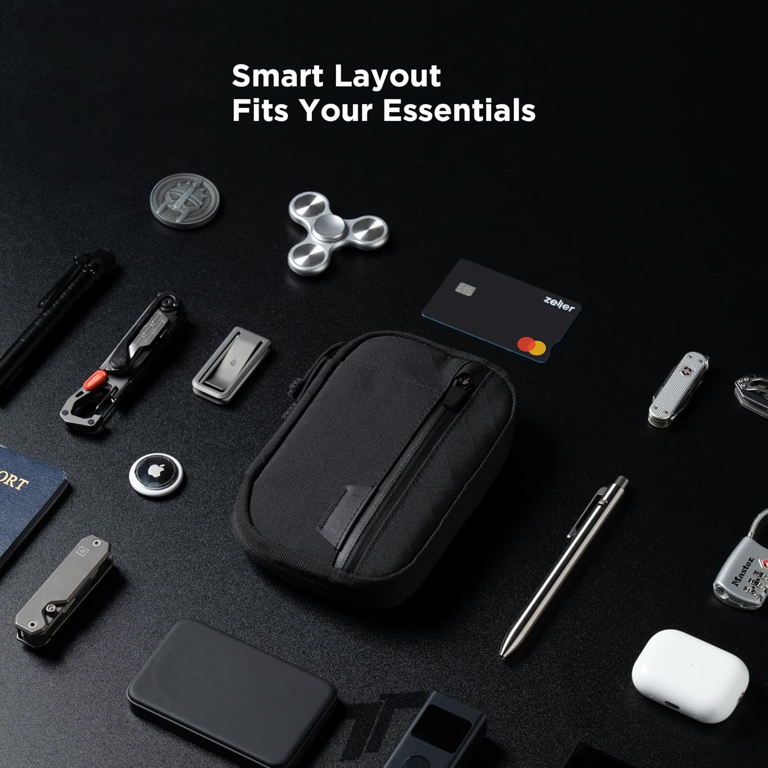 ALPAKA Admin Pouch Pro - Small Tool Pouch with Smooth Zipper, Weatherproof Storage for Electronics, Cables, EDC Organizer, Travel Accessories - Image 7