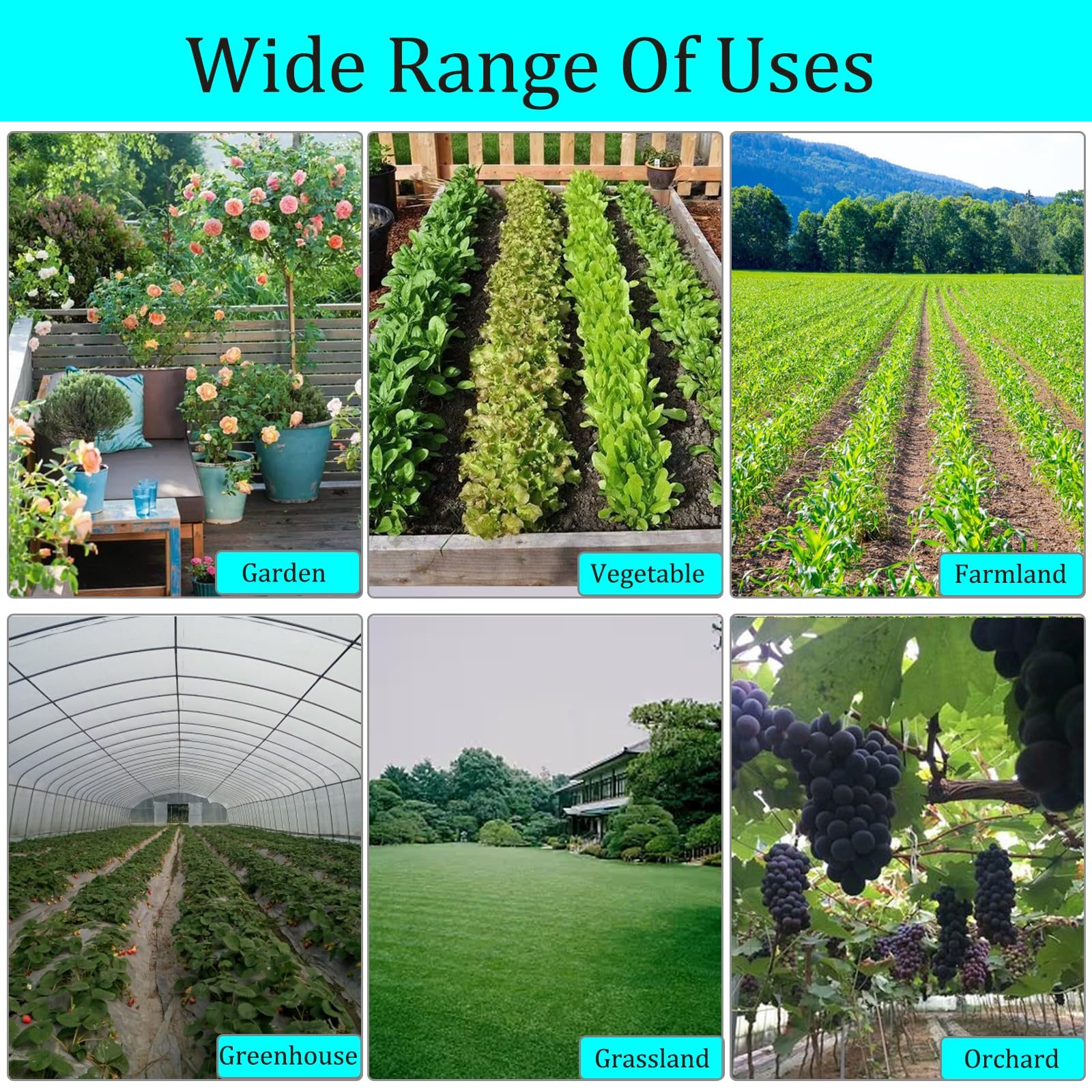 HOINCO Irrigatori A Goccia Regolabili 360° – 20 Pezzi Con 4 Tappi, Per Tubo 1/4 Di Pollice, Ideali Per Giardino E Piante In Vaso