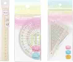 Amazon | 西敬 マカロンシリーズ 定規セット 3種 バニラ MR-TPVA