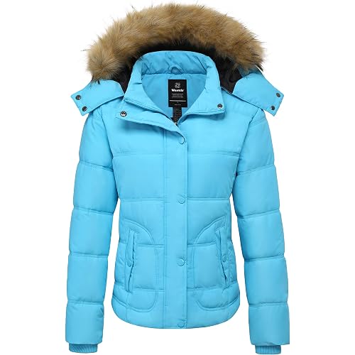 wantdo Women's Hooded Winter Coat Thicken Quilted Puffer Jacket Warm Parka