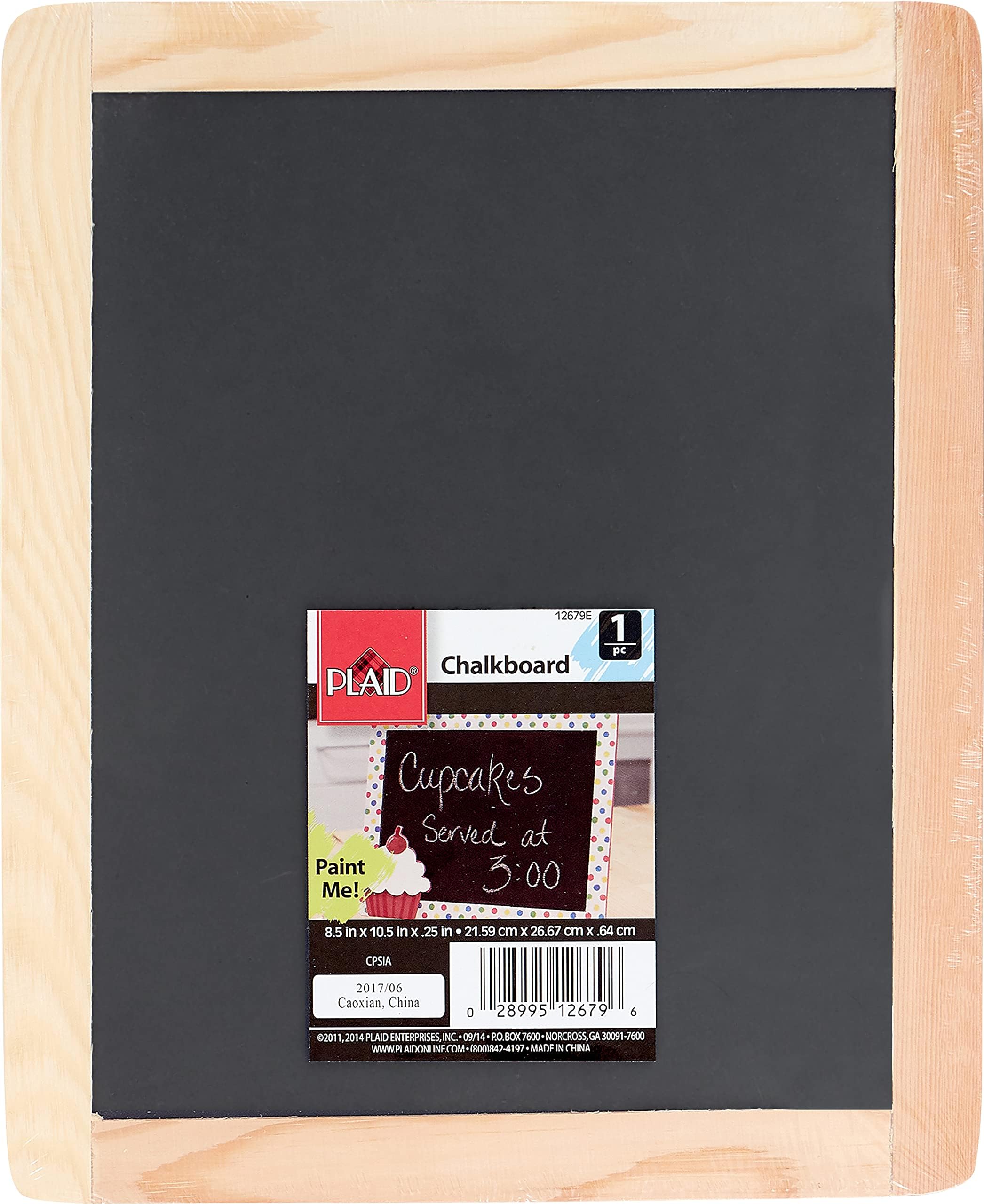 Plaid 12679E Double Sided Framed Chalkboard, 8.5"X10.5", 1 Pack