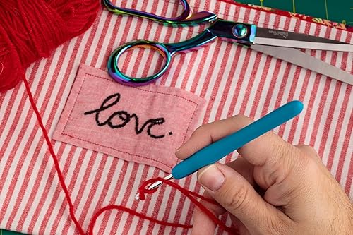 Miniatura 6 de The Quilted Bear Ganchos de ganchillo - Ganchos de ganchillo con mango de goma de silicona de agarre suave para tejer y ganchillo (0.354 in)