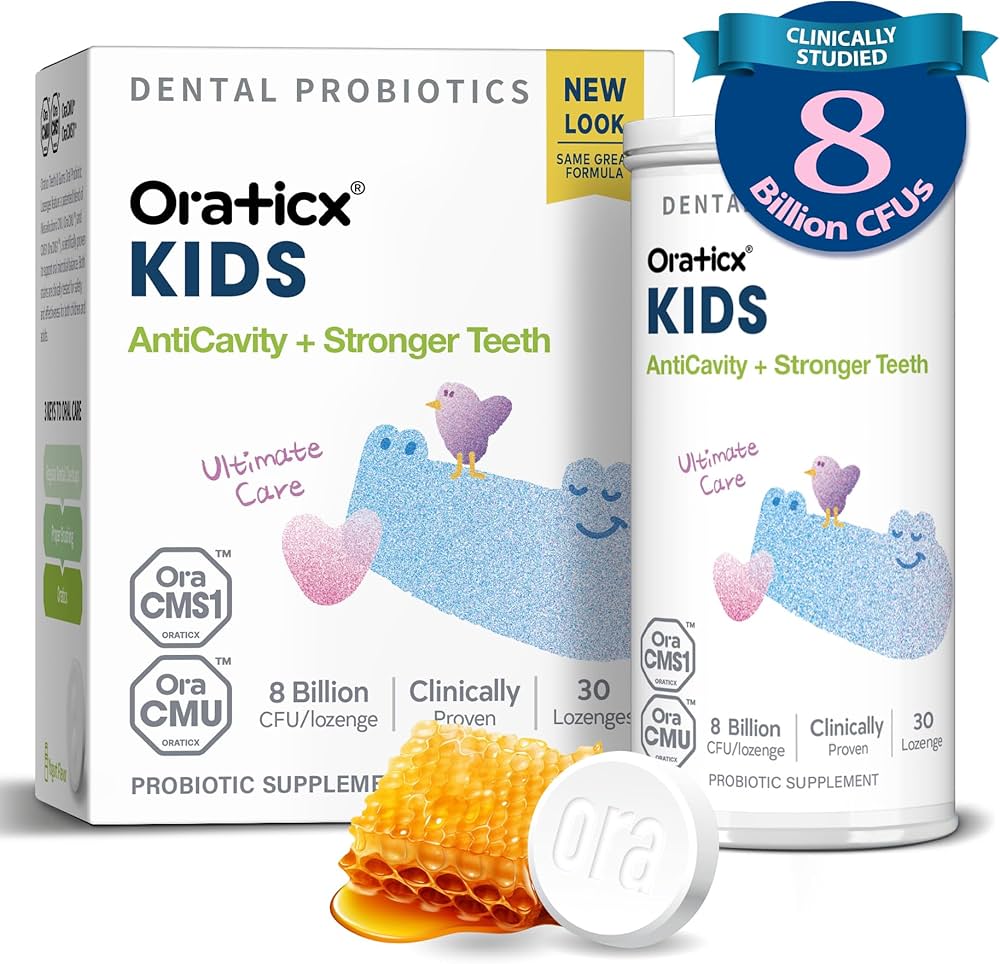 Oral−B D5015132XBK Amazon.com: OraTicx Kids Dental Probiotics for Anti-Cavity +