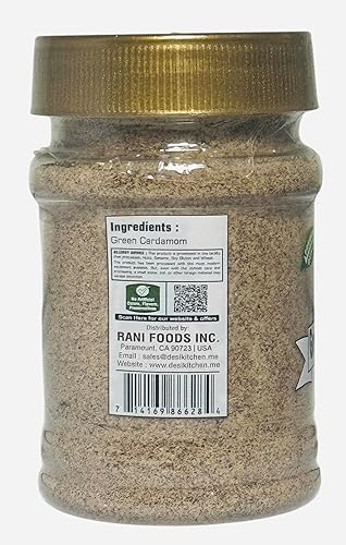 Miniatura 8 de Desi Kitchen Spices All Natural  Sin sal  Vegano  Sin OMG  Cardamomo verde puro indio molido (polvo Elaichi verde) 3 onzas con garantía de frescura