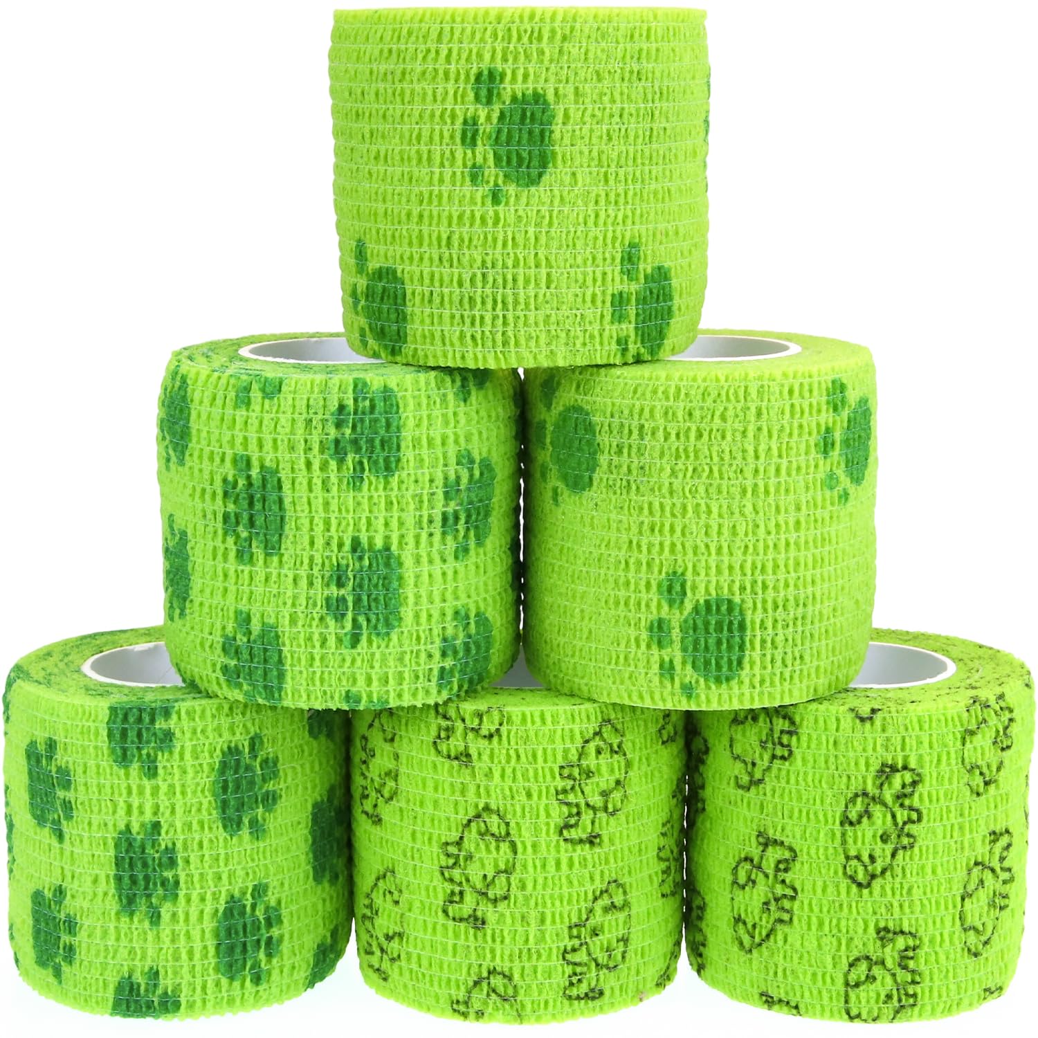 KEQCQE Cohesive Bandage Self Adherent Wrap Athletic Tape Breathable Vet Tape First Aid Tape for Dogs Cats Horses Birds & Wrist Healing Ankle Sprain Swelling — view 10