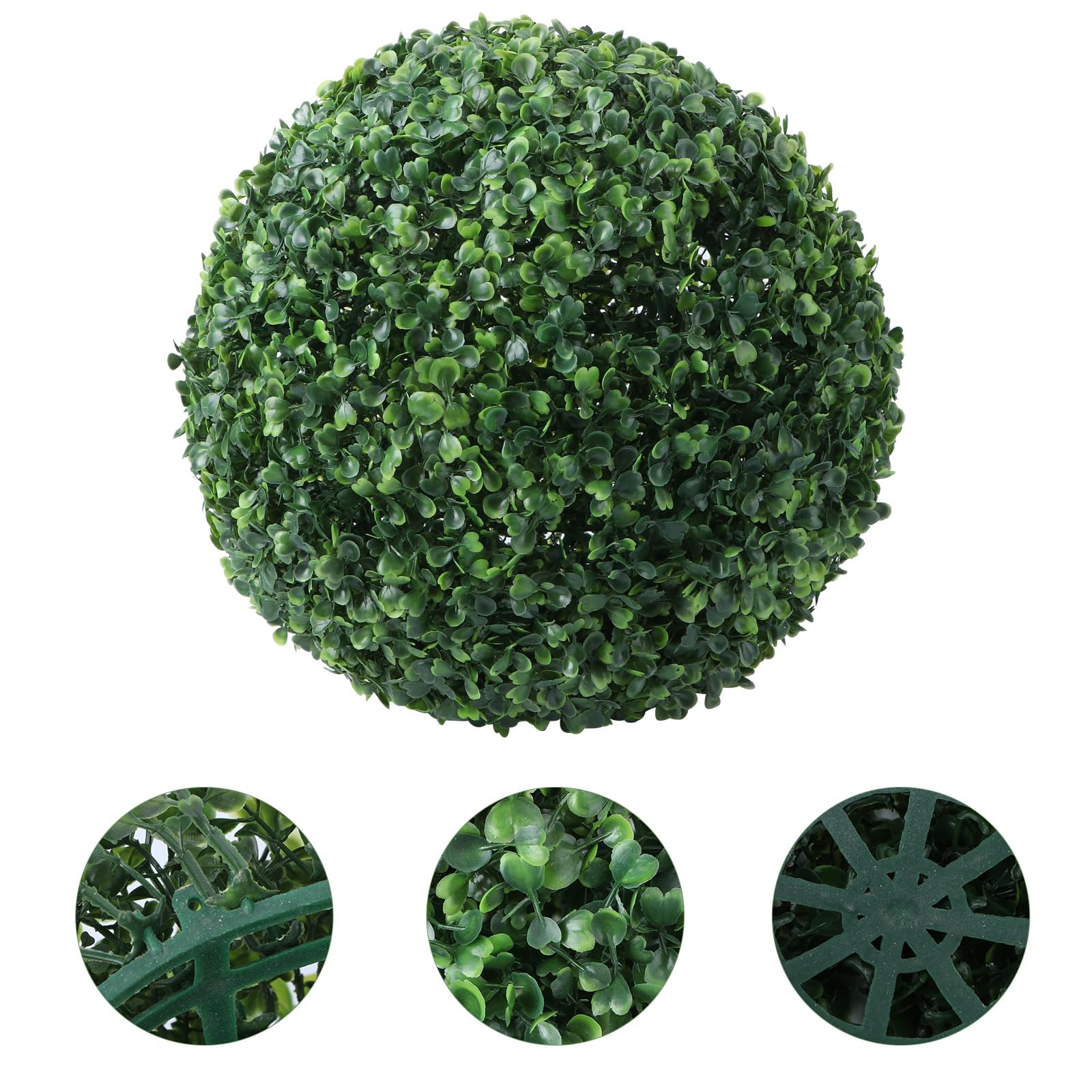 PRETYZOOM Boules Topiaires de de Boxwood Boule Topiaire Artificielle Pendentif de de Baseball pour Fête de Mariage Jardin d'intérieur Décoration extérieure 36 cm