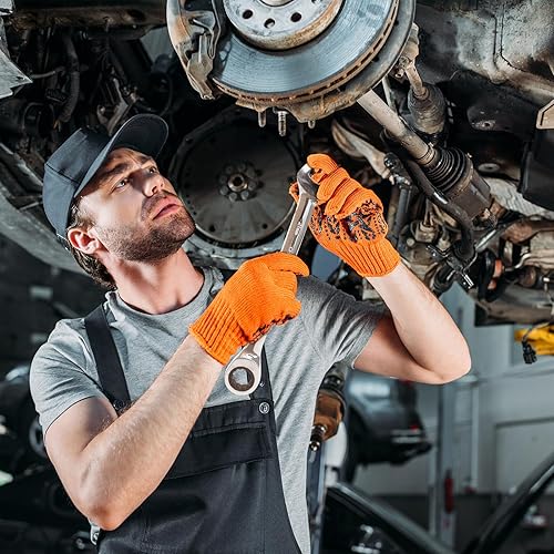 Miniatura 2 de Juego de llaves de trinquete de 16 piezas, juego de llaves combinadas, con organizador, MMmétrica Max 120 dientes Cromo Vanadio Llave combinada