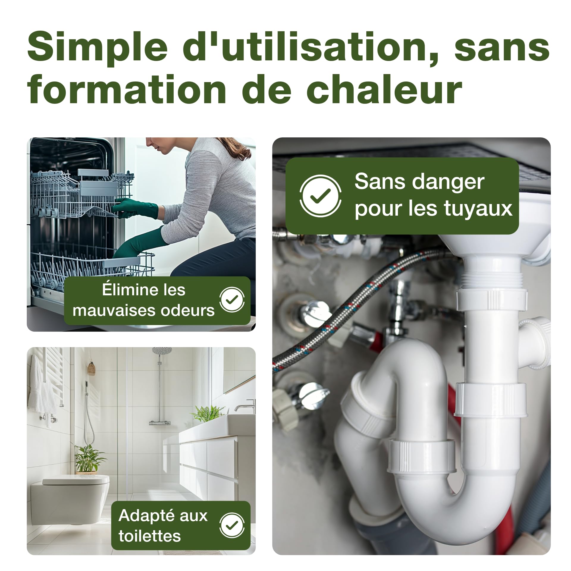 bio-chem Déboucheur de canalisations liquide professionnel 2L | Déboucheur spécial cheveux et résidus de savon, agit même en eau stagnante, concentré jusqu’à 20 utilisations