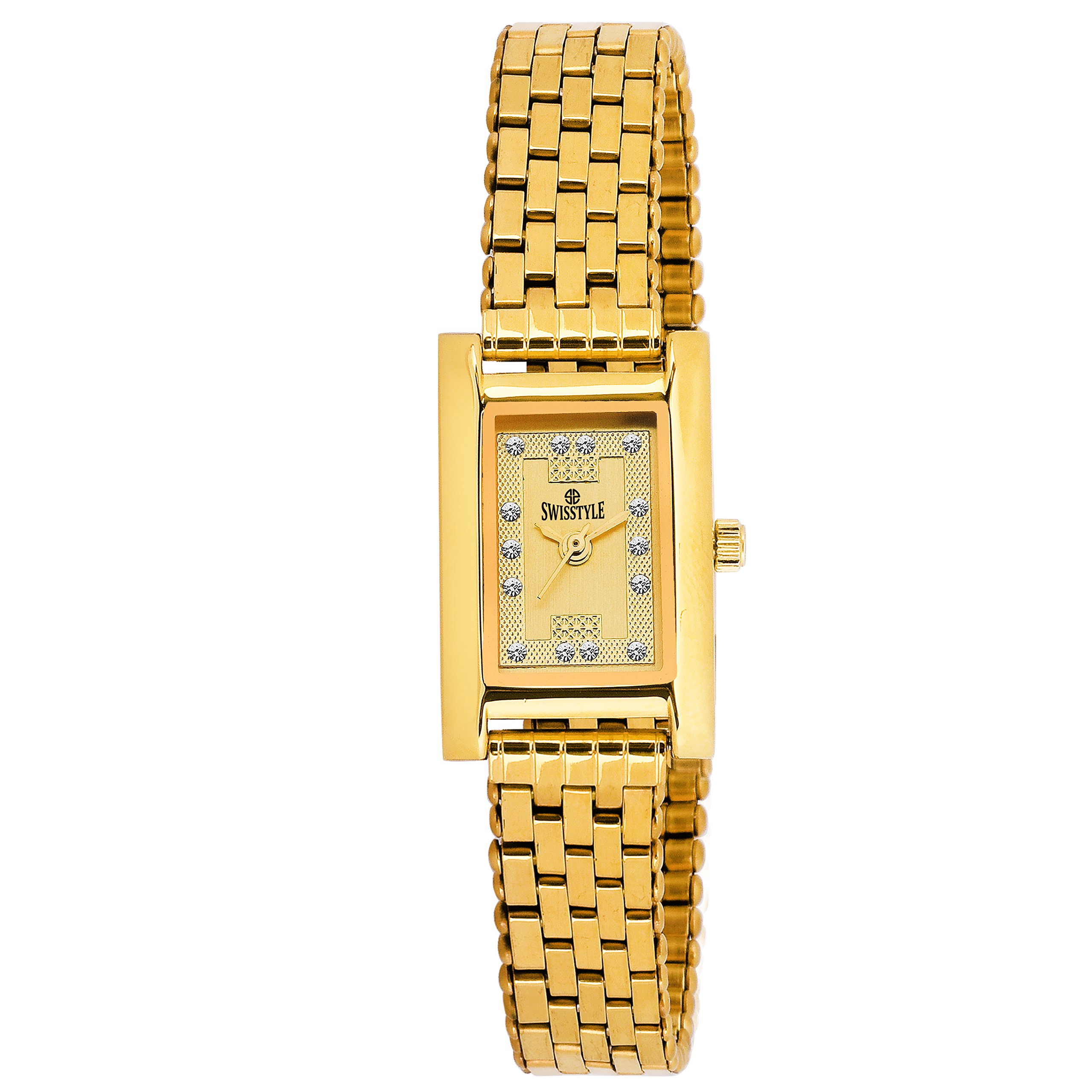 SWISSTYLE Analogue Gold Dial Womens Watch-SS-LSQ078-GLD-GLD (B079FX1DNS) Amazon Price History, Amazon Price Tracker