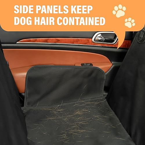 Miniatura 7 de Active Pets Funda de asiento de automóvil para perro, protector de asiento para asiento trasero de SUV, camiones, automóviles, hamaca impermeable y