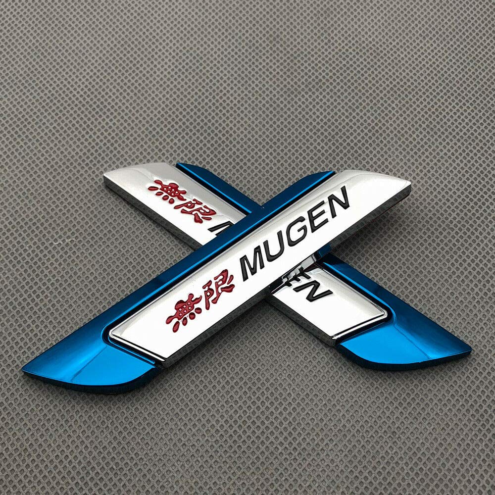 Amazon | Aizfa メタルMUGEN サイドウィングクロームエンブレム