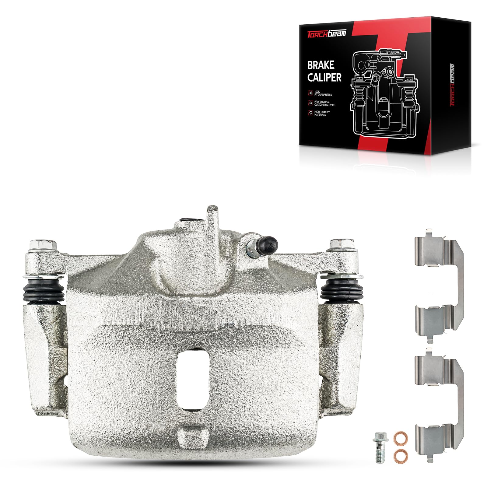 Torchbeam Brake Caliper Front Right Passenger Side For Honda 2001-2005 Civic, Front left Driver Side for 1996-2000 2006-2011 Civic, 2010-2014 Insight, Disc Brake Caliper with Bracket # 19B1832