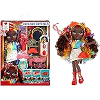Rainbow High Creative Crystals Iris - Bambola Fashion Arcobaleno da 28 cm con Kit