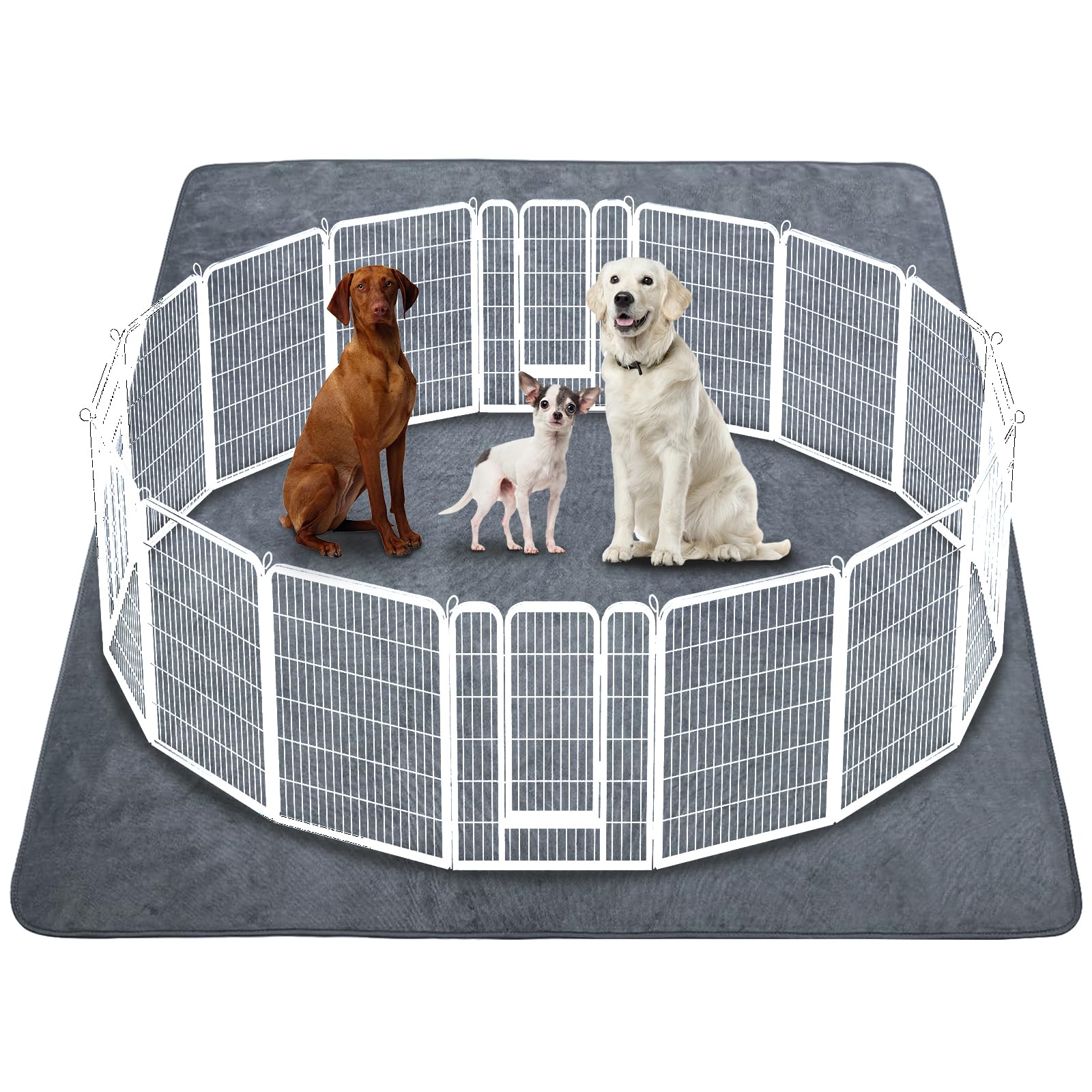 Washable Pee Pads for Dogs 65" x 48" - Extra Large, Reusable & Fast Absorbent, Leakproof, Anti-Slip, Waterproof Dog Mat for Playpen/Puppy/Training/Whelping/Incontinence/Housebreak