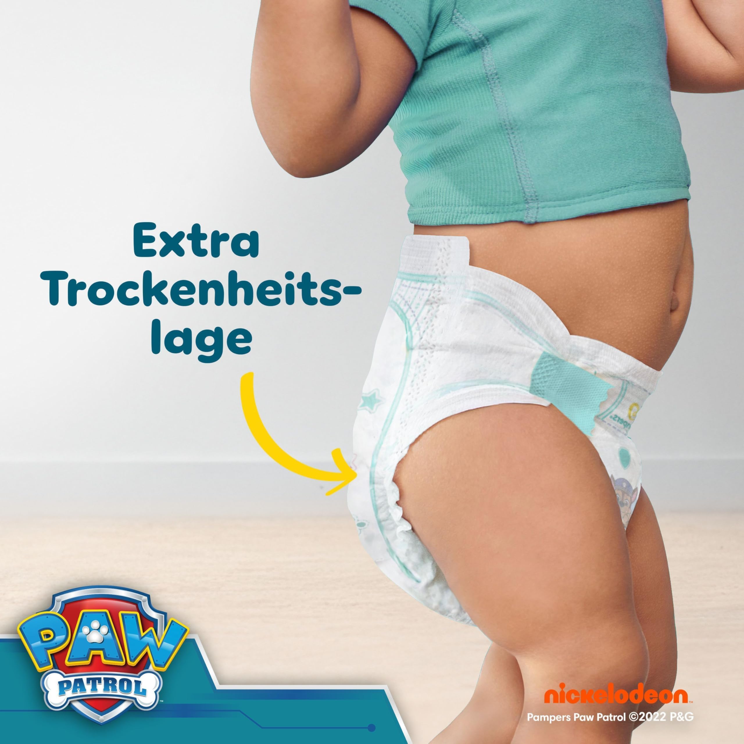 Pampers Baby-Dry Paw Patrol Edition Größe 3, 234 Windeln, 6kg-10kg, Bis zu 100Prozent Auslaufschutz und Komfort die ganze Nacht
