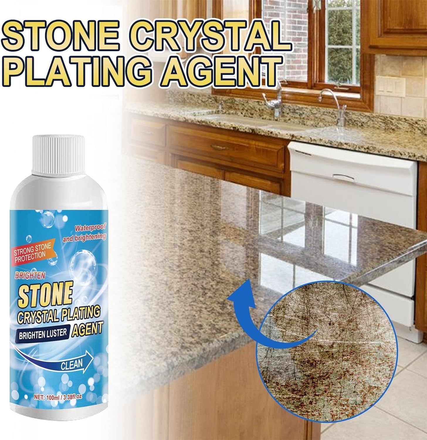 RutviRoshan Multi-Surface Stone Stain Remover Cleaner – Powerful Stain Removal for Marble, Floor, Tile & Ceramic Surfaces 1