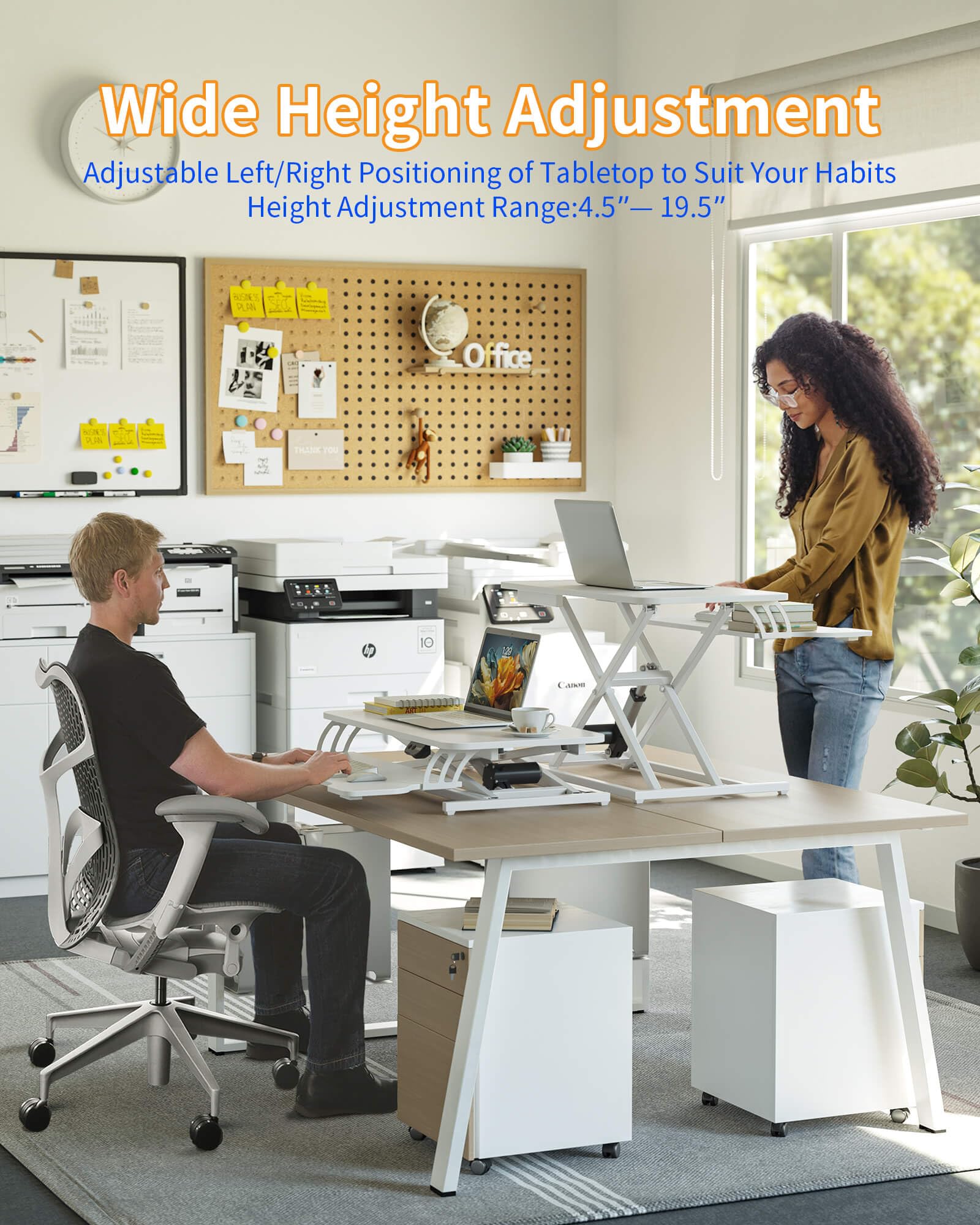 YIHAYO Electric Standing Desk Converter 32-inch Gallery Image