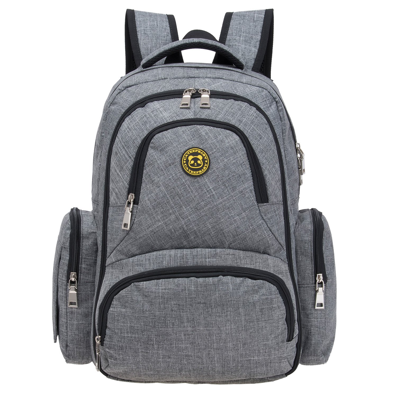 Baby Diaper Bag Smart Organizer Waterproof Travel Diaper Backpack with Changing Pad and Stroller Clips