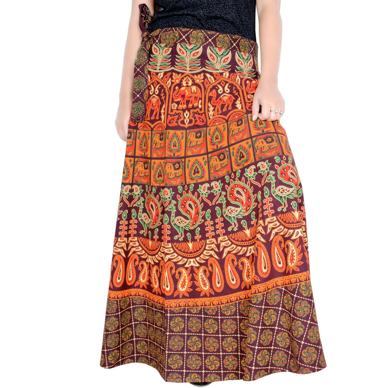 36 Inch Length Wrap Around Skirt for Women Skirt D5-image-1