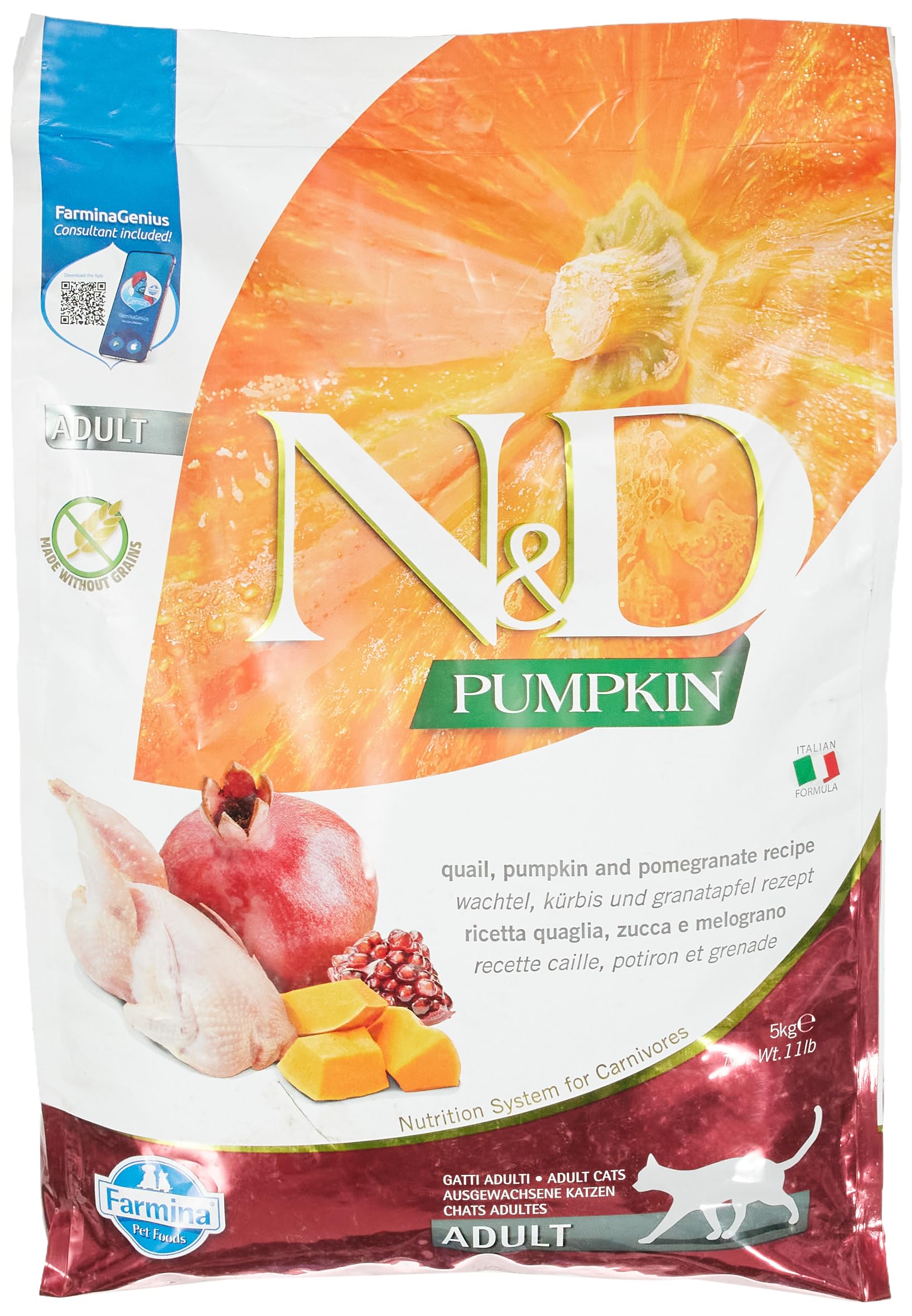 FARMINA ND Cat Pumpkin CODORNIZ 5KGR