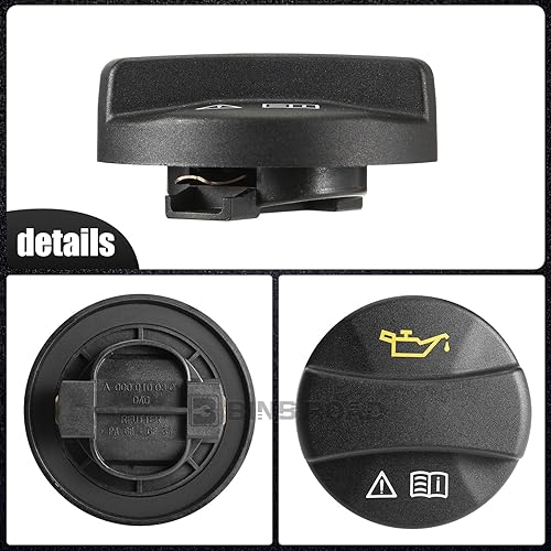 Miniatura 4 de Tapa de llenado de aceite de motor compatible con Mercedes Benz - 0000100301 0000100285 1020180802 0000180702 1020180302 para C E GL GLS ML S Class