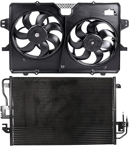 SCITOO Ventilador de enfriamiento 620-220* 1+ 4977 condensador* 1 apto para 2001-2005 para Honda para Civic