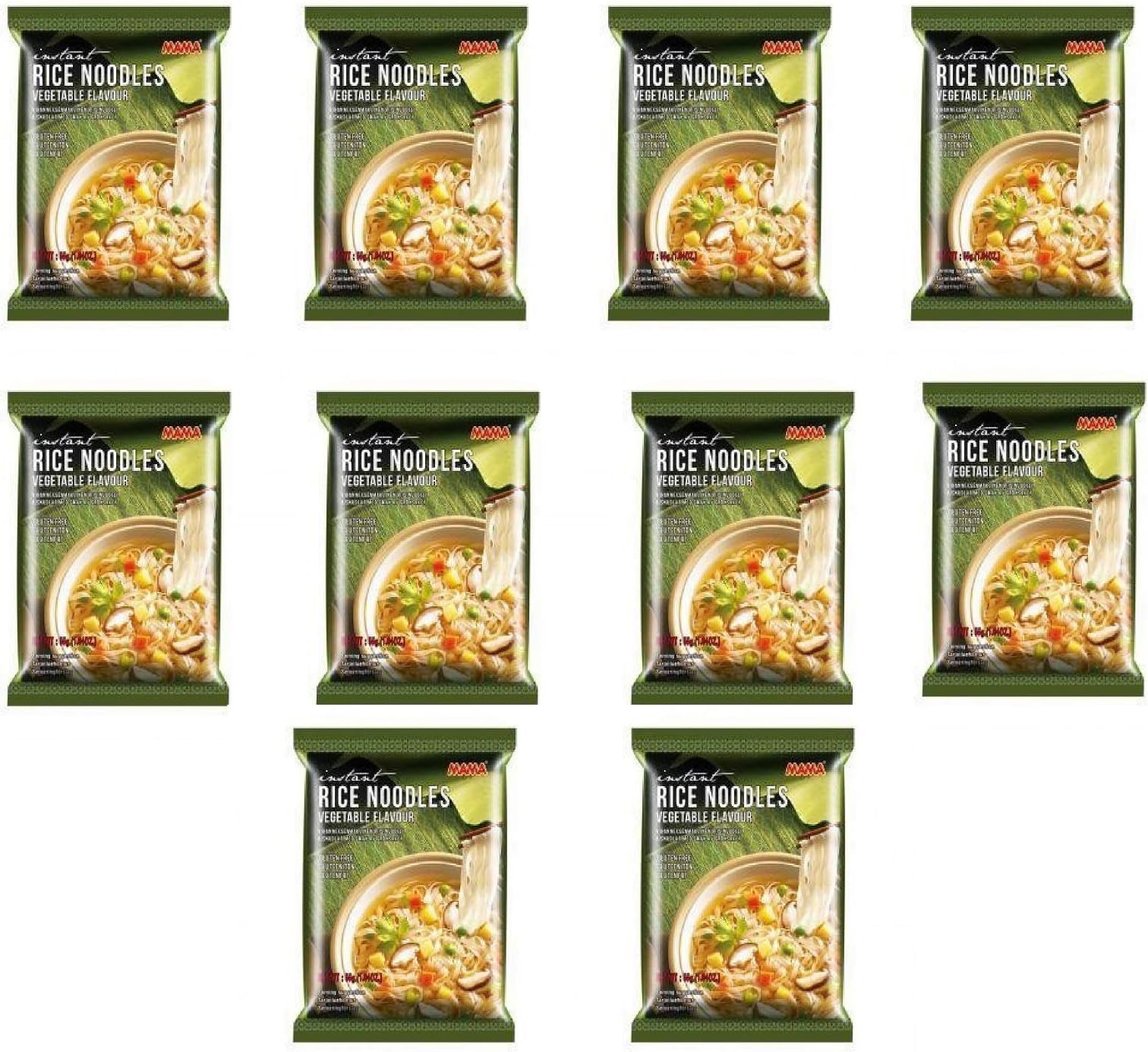 Gluten Free Instant Rice Noodles, Vegetable - Pack Of 10 - 550 Gm