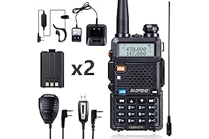 BaoFeng BF F8HP Ham Radio with Extra 1800mAh Battery