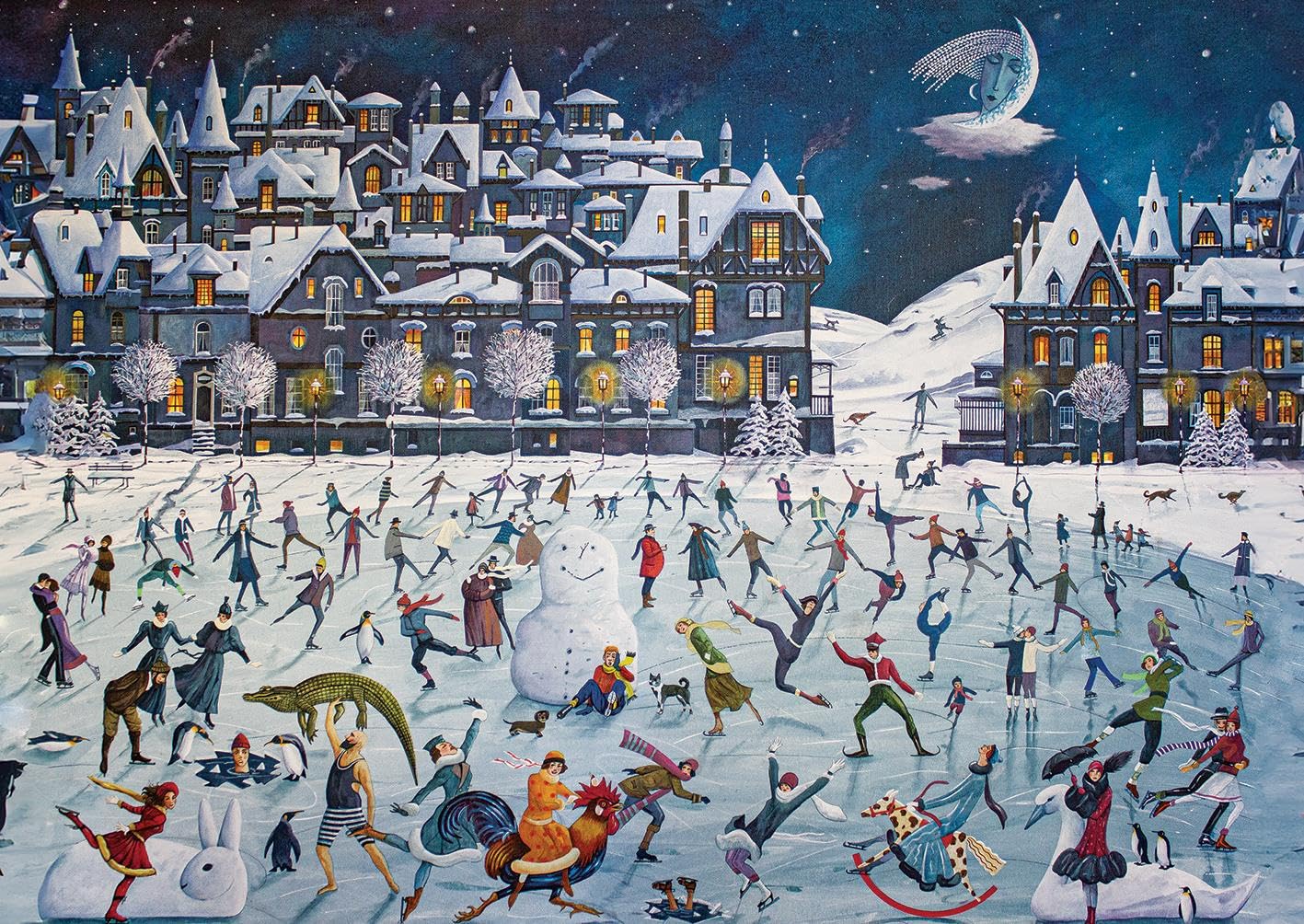 Puzzle 2000 elementów: Taniec na lodzie