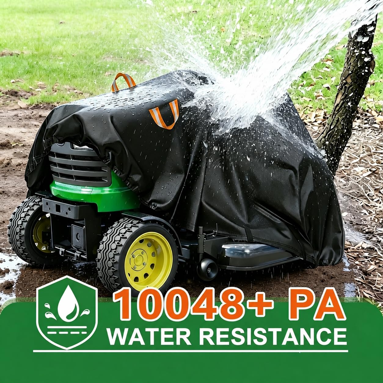 Copertura impermeabile per trattore da equitazione, adatta a ponti fino a 137,2 cm, resistente poliestere Oxford 600D, copre contro raggi UV, polvere, sporco, vento, per giardino all'aperto