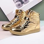 UBFEN Womens High Top Sneakers with Hidden Wedge Heel Ankle Support 2 Inch Height Increase 80s Retro Casual Boots