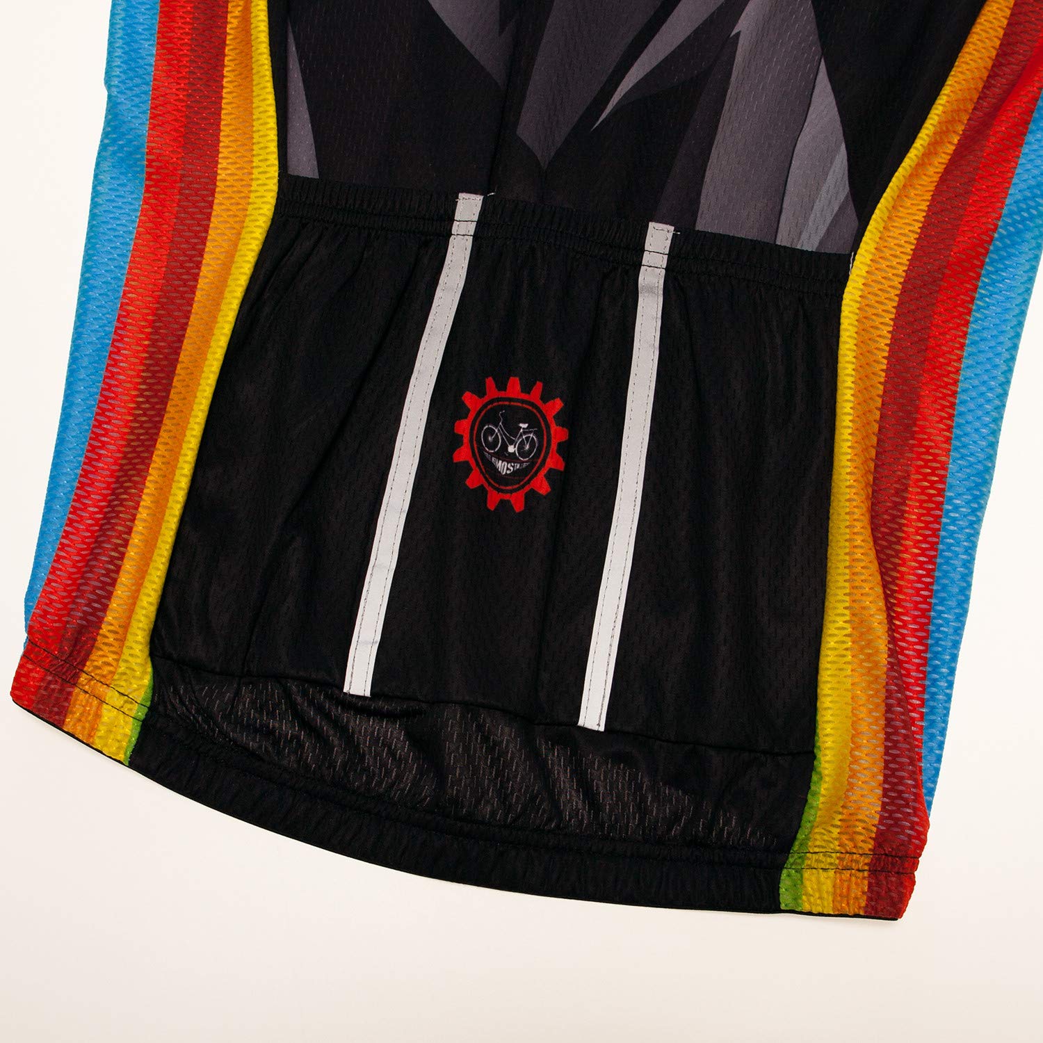 Maglia da ciclismo da uomo in jersey senza maniche S-3XL riflettente 3 tasche, Uomo, CD5521