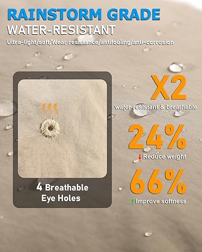 Miniatura 16 de Sombrero de lluvia impermeable para mujer, ala ancha, UPF50+, sombrero de sol de vaquero para hombre, plegable, suave, flexible, sombrero de playa