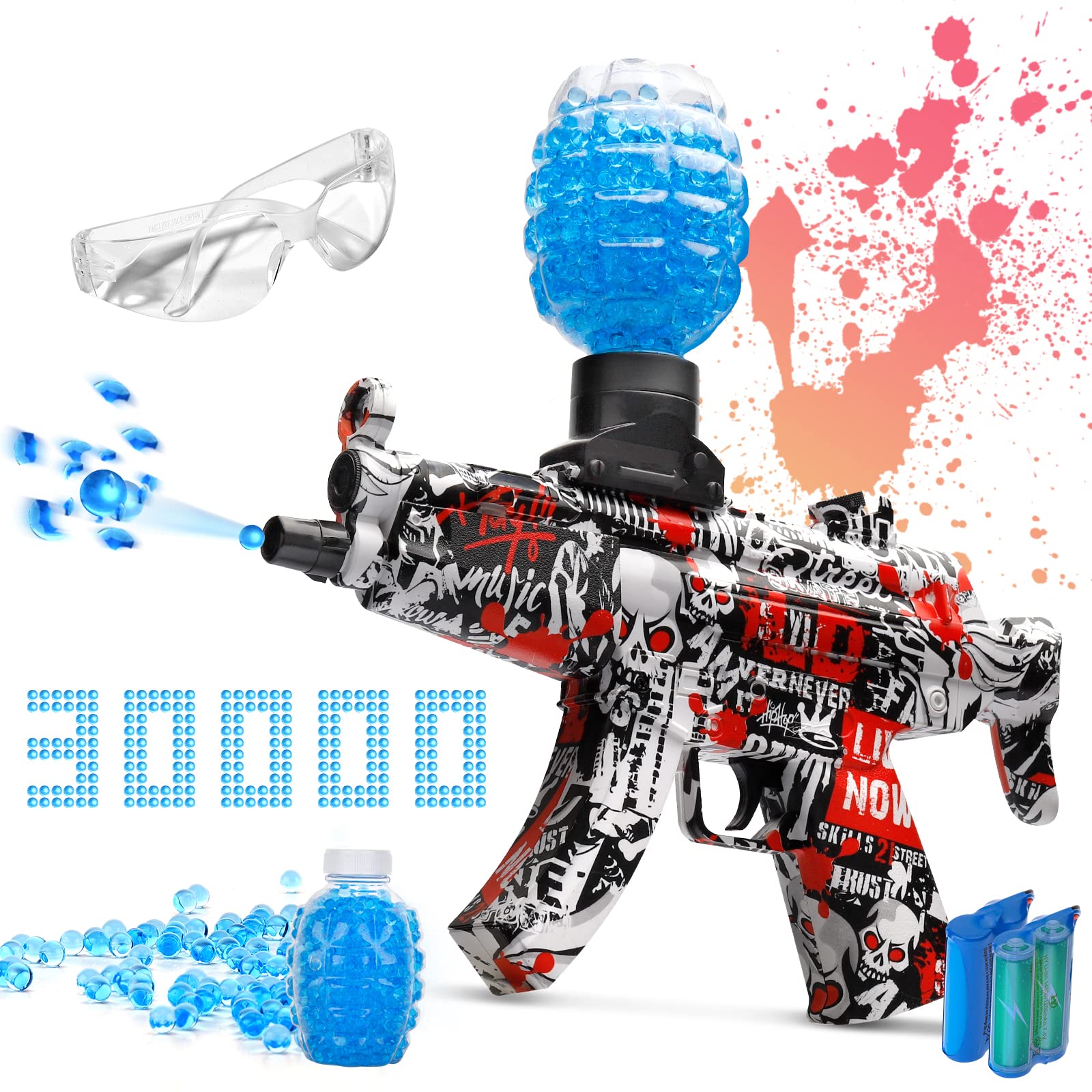Buy Gel Blaster, Splatter Ball with 30000 Water Bead, MP5 Toy Automatic