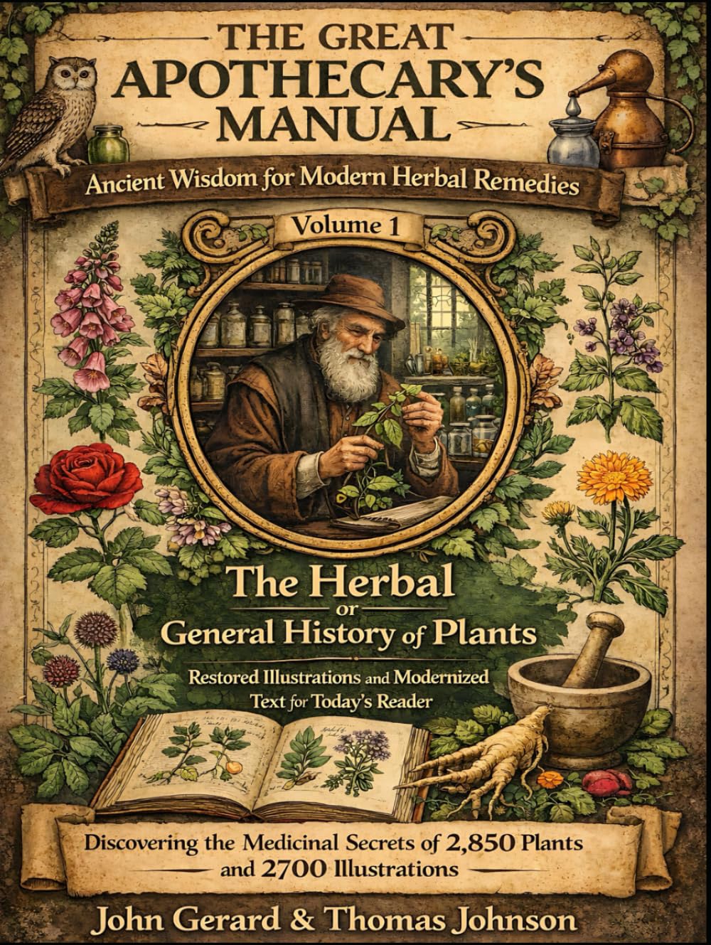 The Great Apothecary's Manual-Ancient Wisdom for Modern Herbal Remedies: The Herbal or General History of Plants - Restored Illustrations and ... Apothecary: Herbal Wisdom Remedies & Recipes)